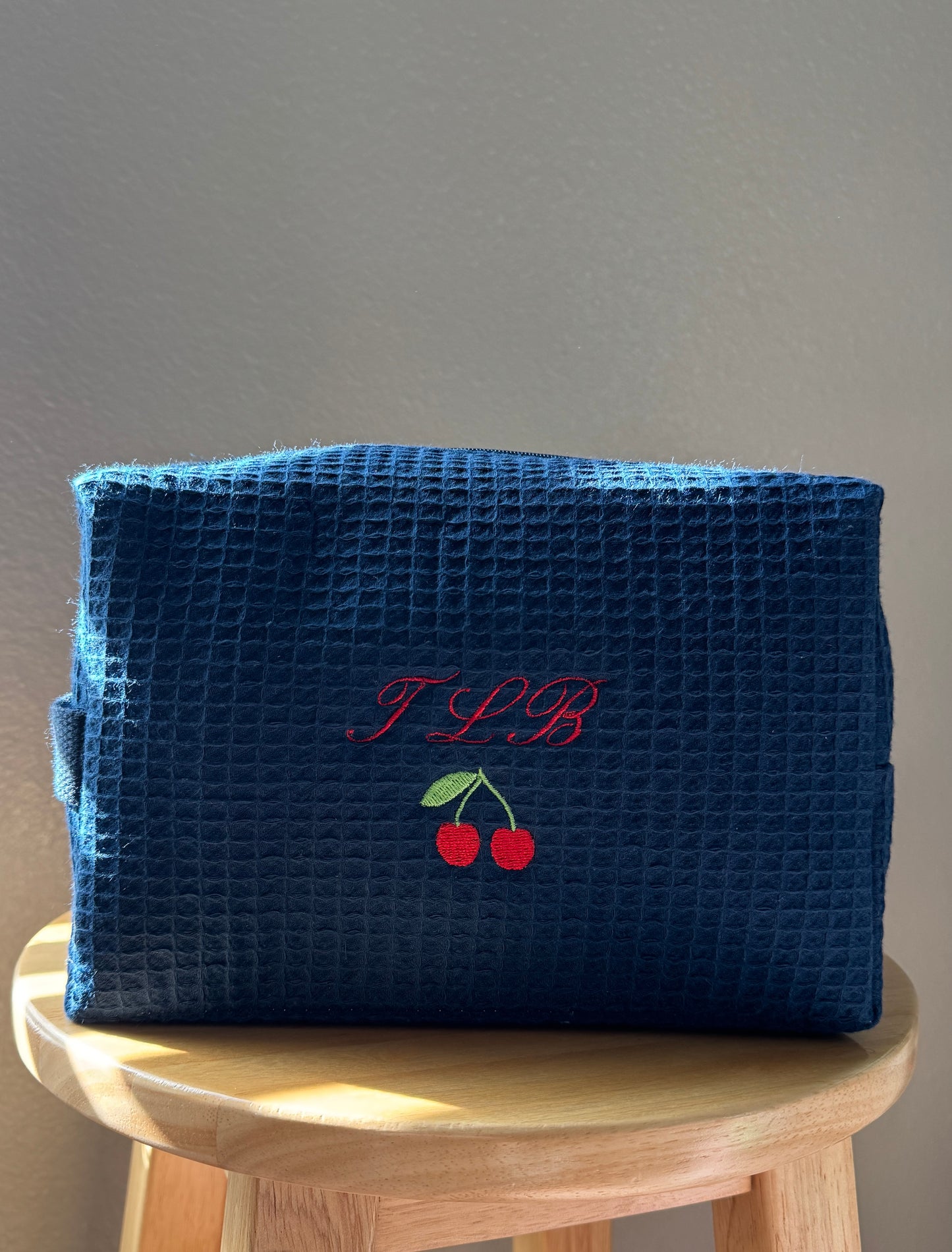 Custom Icon Waffle Pouch - Cherry