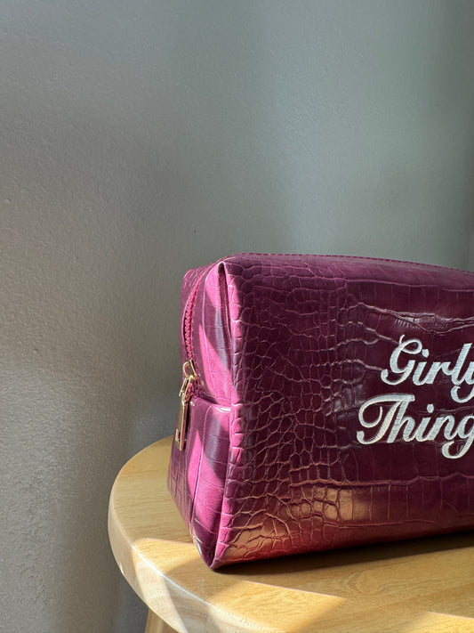 Girly Things Croc Pouch - Red