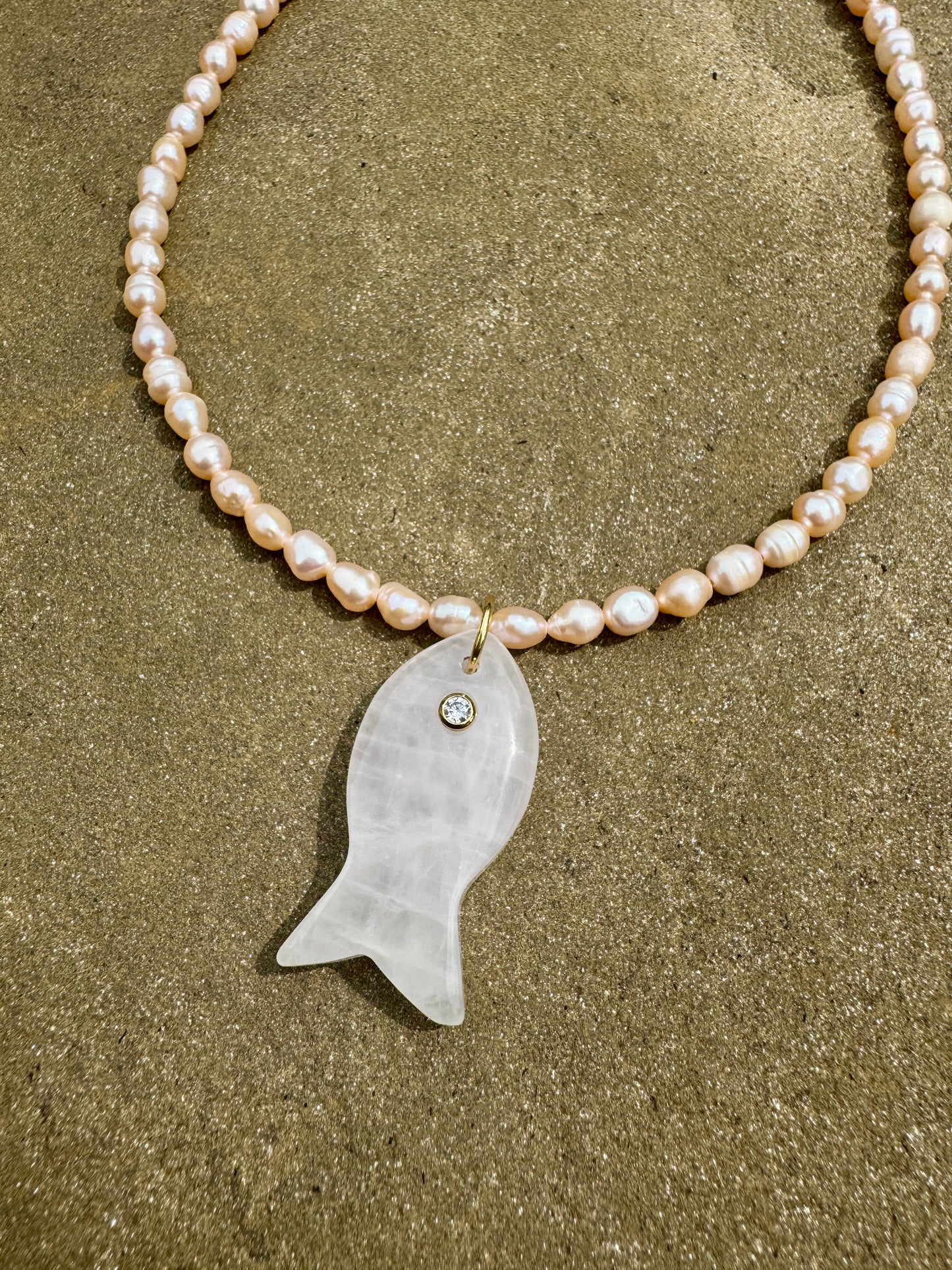 Pink Pearl Necklace