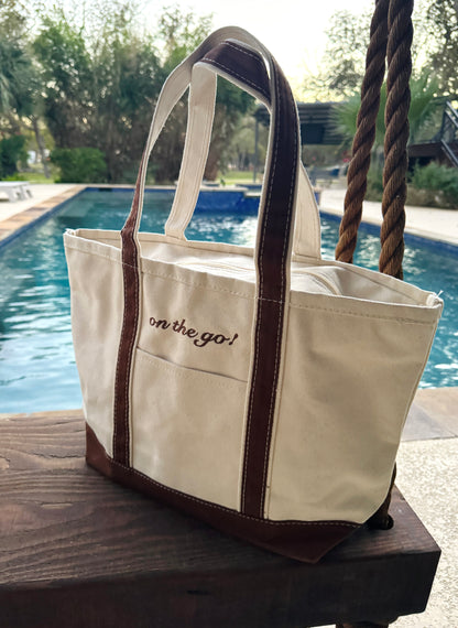 On the Go Tote - Brown