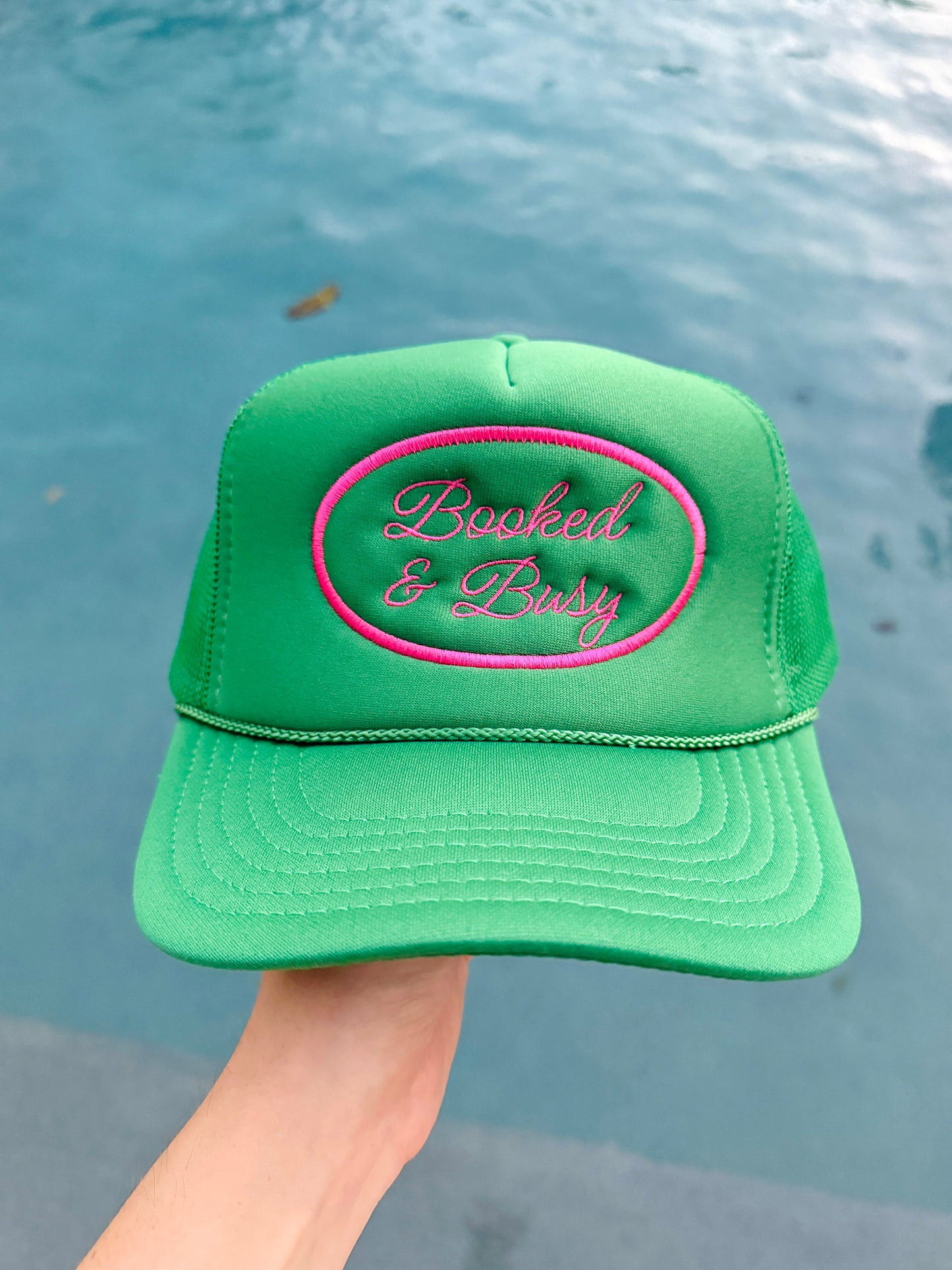 Booked & Busy Trucker Hat - Green