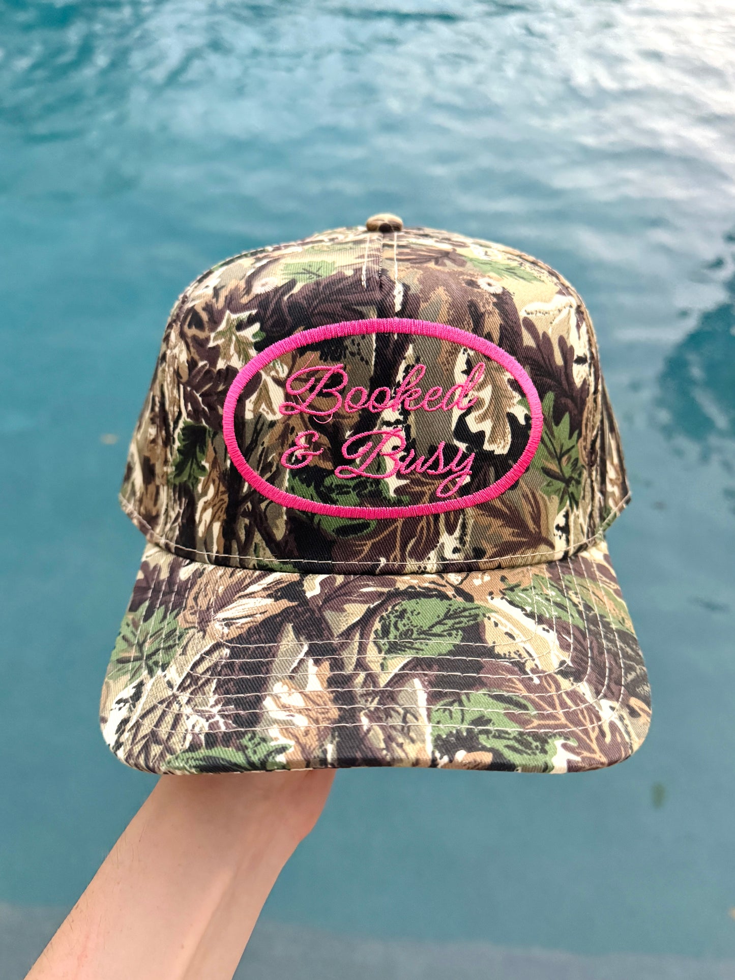 Booked & Busy Trucker Hat - Camo