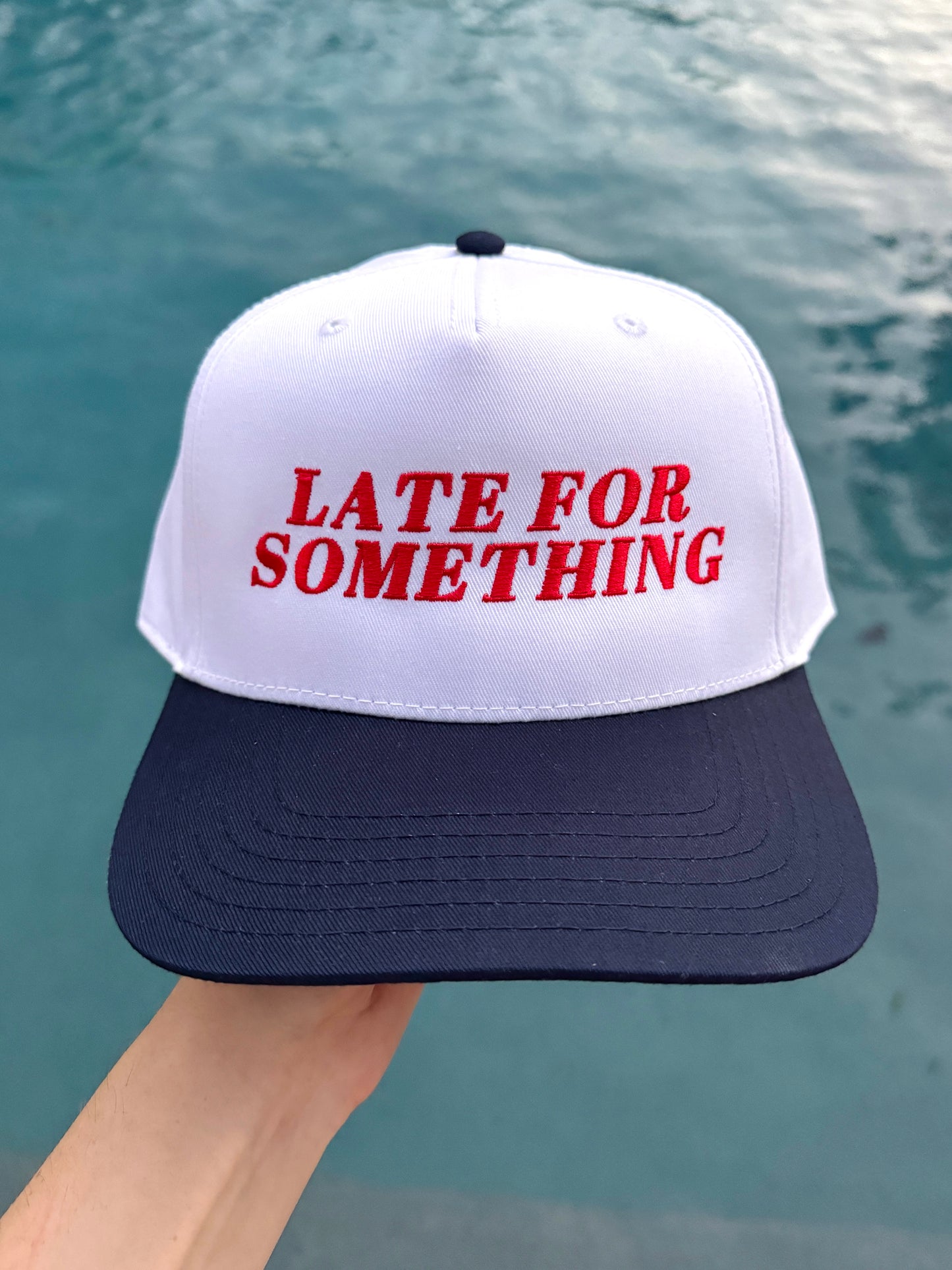 Late for Something Trucker Hat