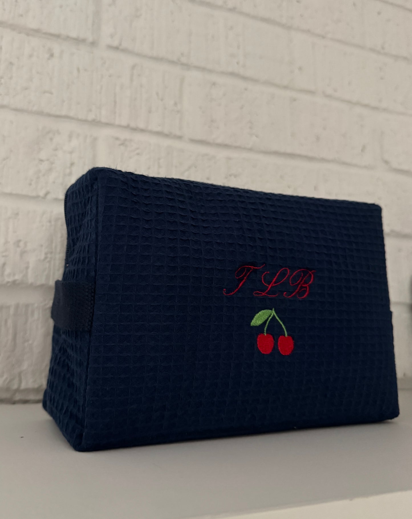 Custom Icon Waffle Pouch - Cherry