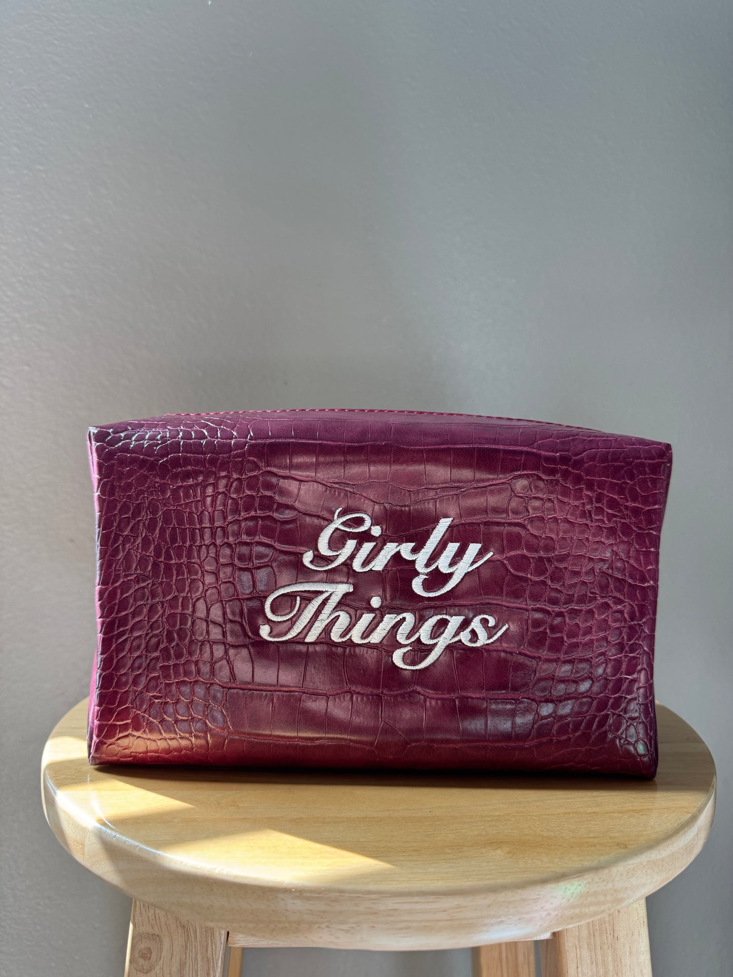 Girly Things Croc Pouch - Red