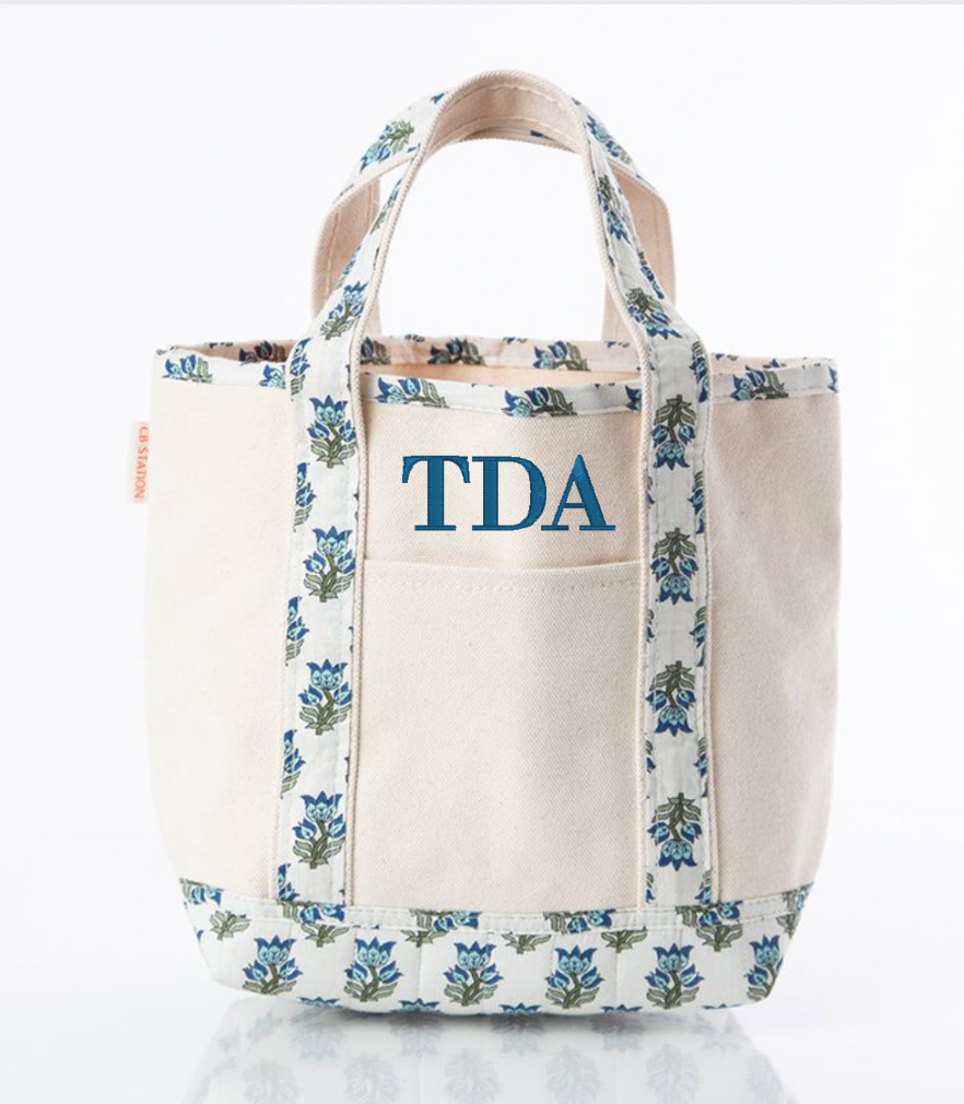 Custom Floral Mini Tote