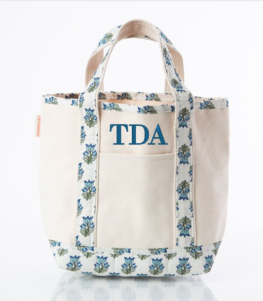 Custom Floral Mini Tote